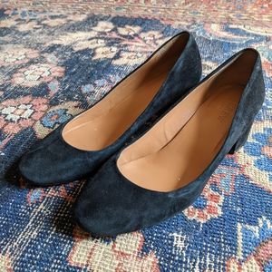 J.Crew Suede block heel